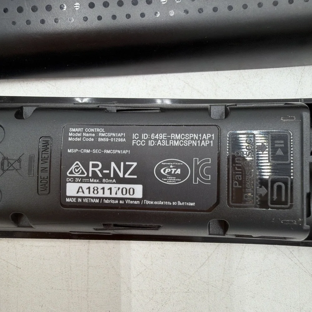 Samsung RMCSPN1AP1 Infrared Voice Smart TV Remote Control for UN65MU6300FXZA